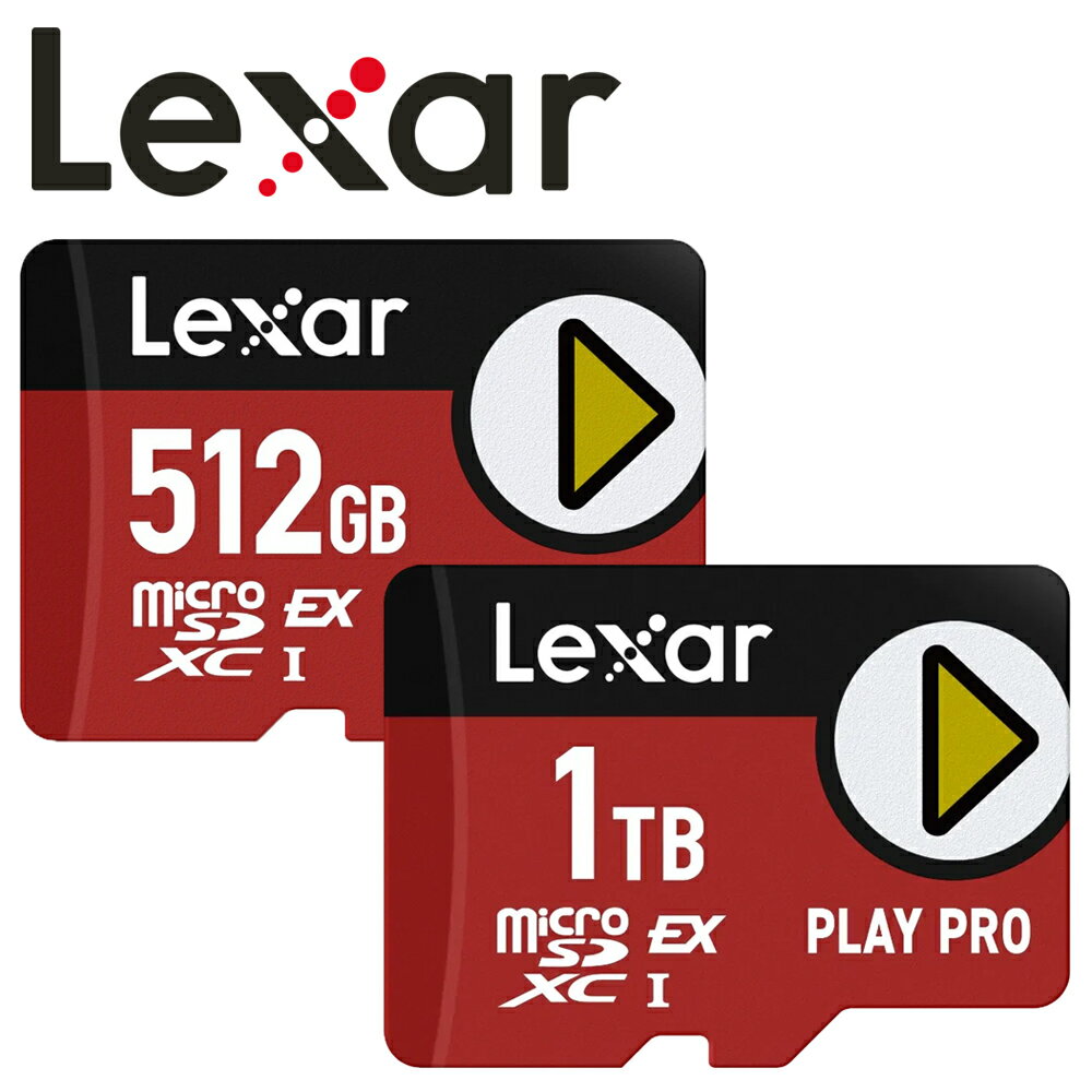 Lexar 1TB 512GB PLAY PRO microSD Express microSDXC TF U3 A2 V30 記憶卡