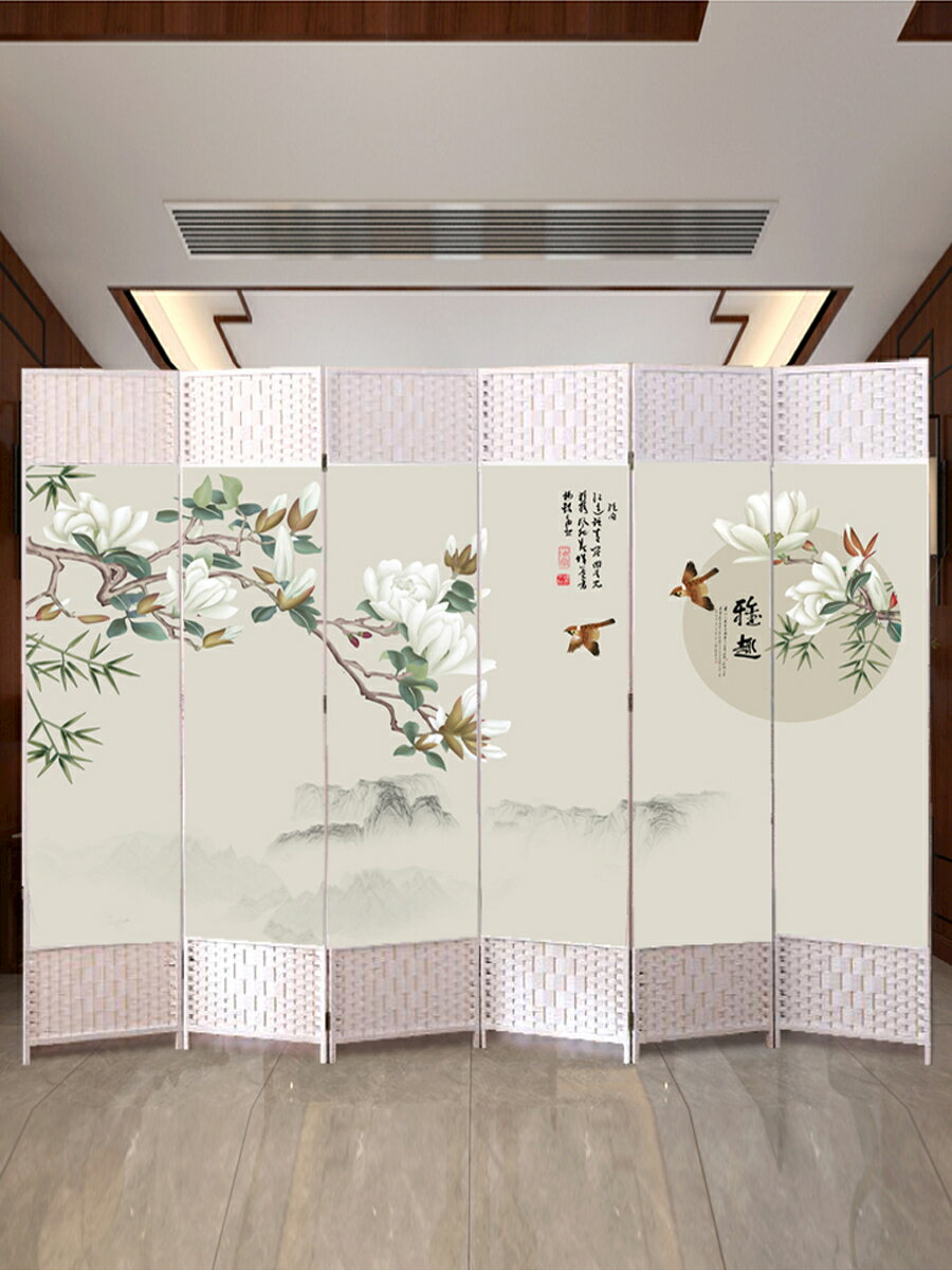 屏風 屏風隔斷 屏風隔斷簡約現代客廳可折疊移動推拉臥室遮擋小戶型進門玄關家用 免運 可開發票