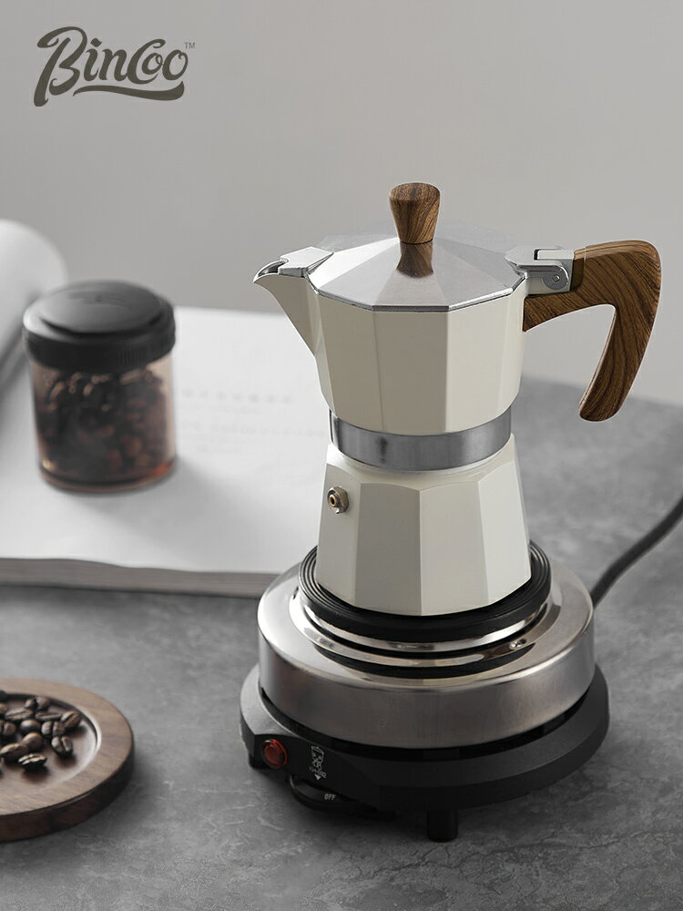 Bincoo摩卡壺咖啡壺手沖咖啡器具組合套裝家用單閥門十角壺煮咖啡 2