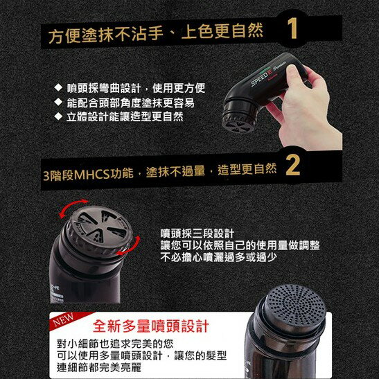 【台灣限定買二送一優惠】 SPEED E 速髮樂 增髮粉 髮際線粉 增髮纖維 補髮量 30g x3│愛德蘭絲官方旗艦店 4