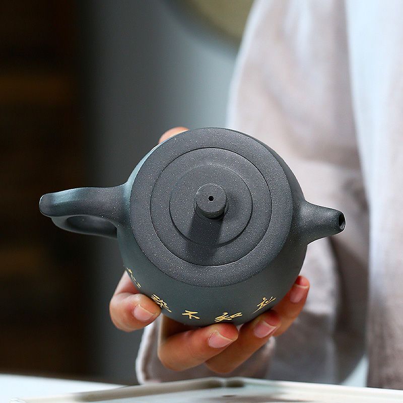 工廠直銷 免運 茶壺 紫砂壺 正宗宜興紫砂壺名家純手工泡茶壺家用功夫茶具套裝民國綠泥井欄壺特惠/可開發票Z1017 3