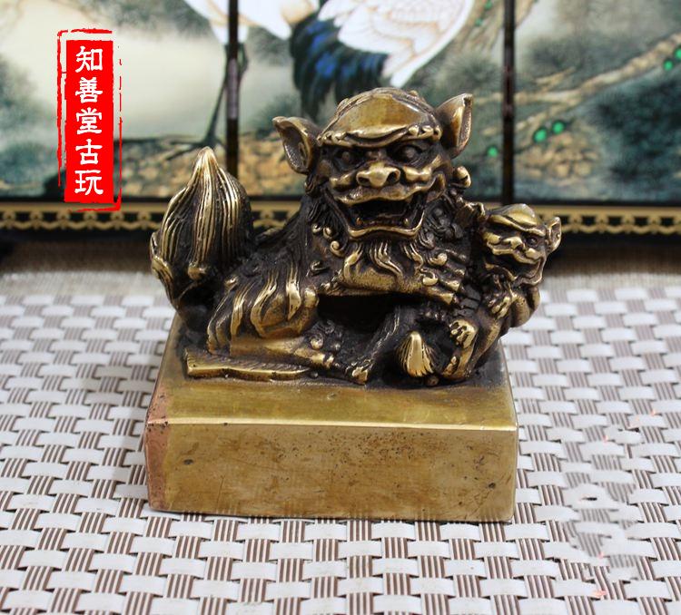 仿古銅印章 銅章 紅銅印章 小銅印章獅子印章 圓形印章 帝王印章