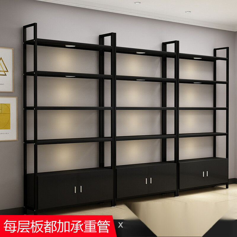 免運 開立發票 書架院組合化妝品展示櫃子多層承重置物架陳列落地式簡約現代