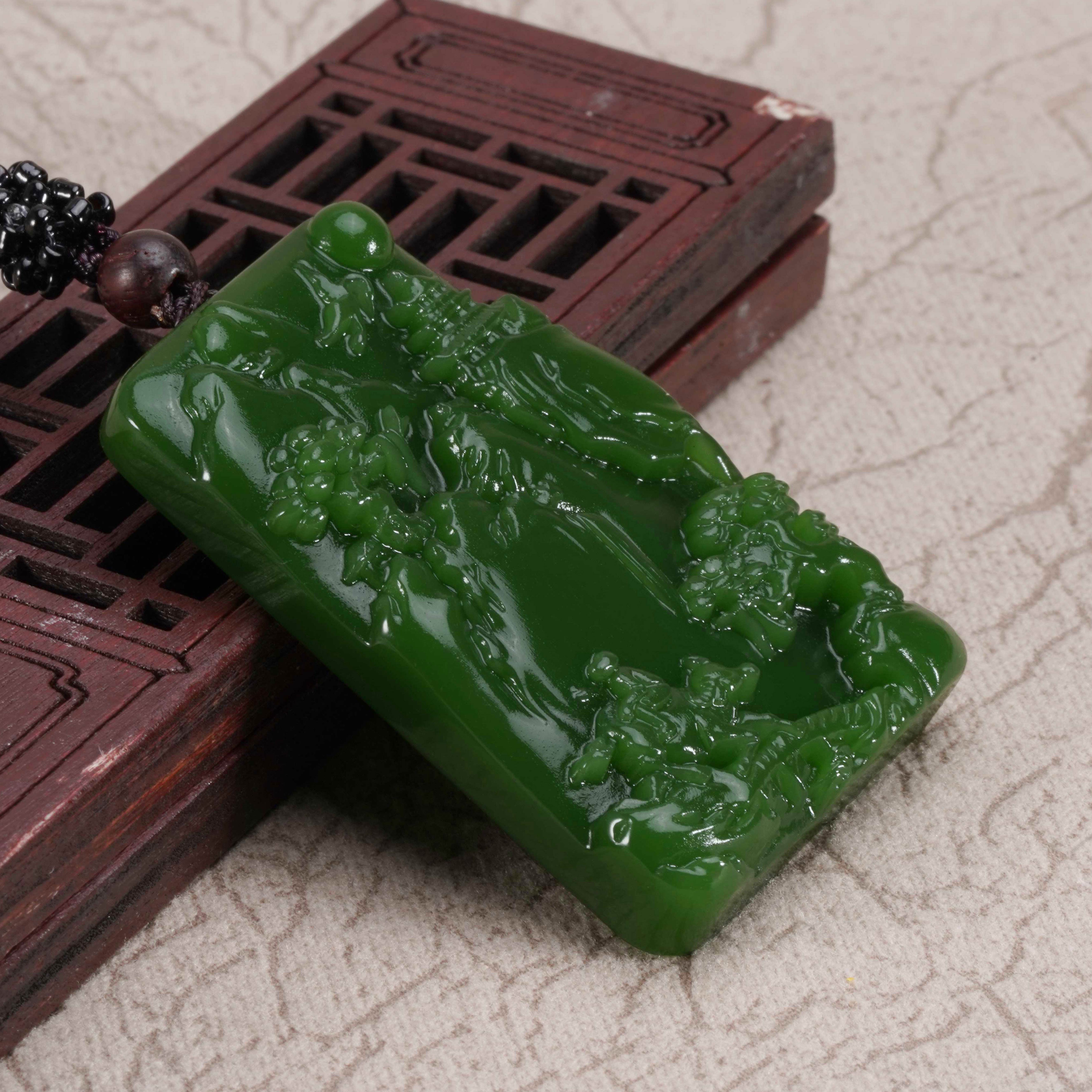 Y13)中国和田白玉精彫山水図玉牌 玉吊墜 鑑定書付き開運玉器珍品お守り本物保証 Amazon.com: 和田玉白玉吊坠平安扣玉石玉器珠宝饰品2051423