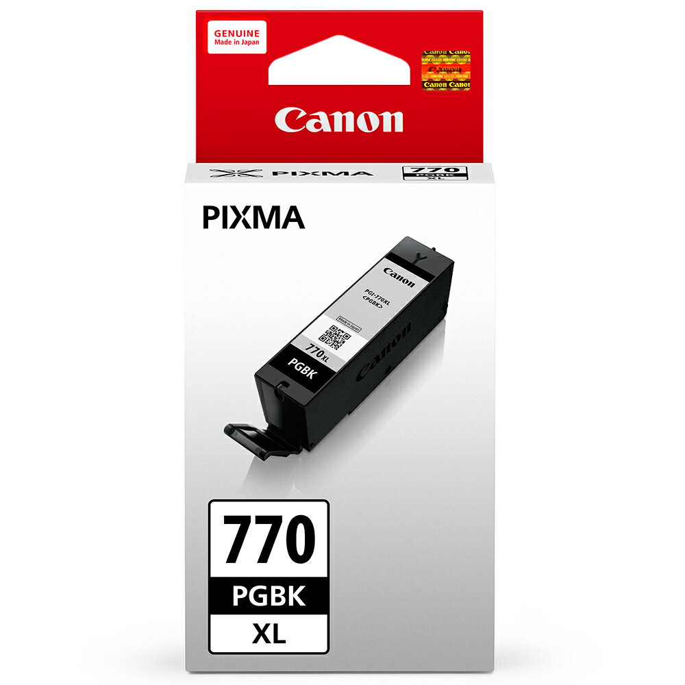 【跨店享22%點數回饋+滿萬加碼抽獎】Canon PGI-770XL PGBK 原廠黑色高容量墨水匣 適用 MG5770 MG6870 MG7770 TS5070 TS6070 TS8070