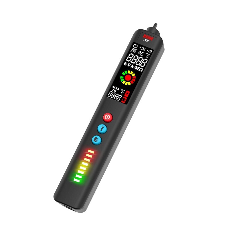 [2美國直購] BSIDE 電壓測試儀 附紅外溫度計顯示 適用汽車 烹飪 燒烤