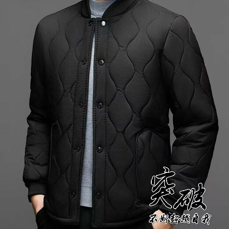 【秋冬新品】M-5XL大碼保暖外套 休閒外套 男裝外套 秋冬款男士棉衣羊羔絨加厚爸爸裝中老年加絨外套內膽寬鬆保暖上衣