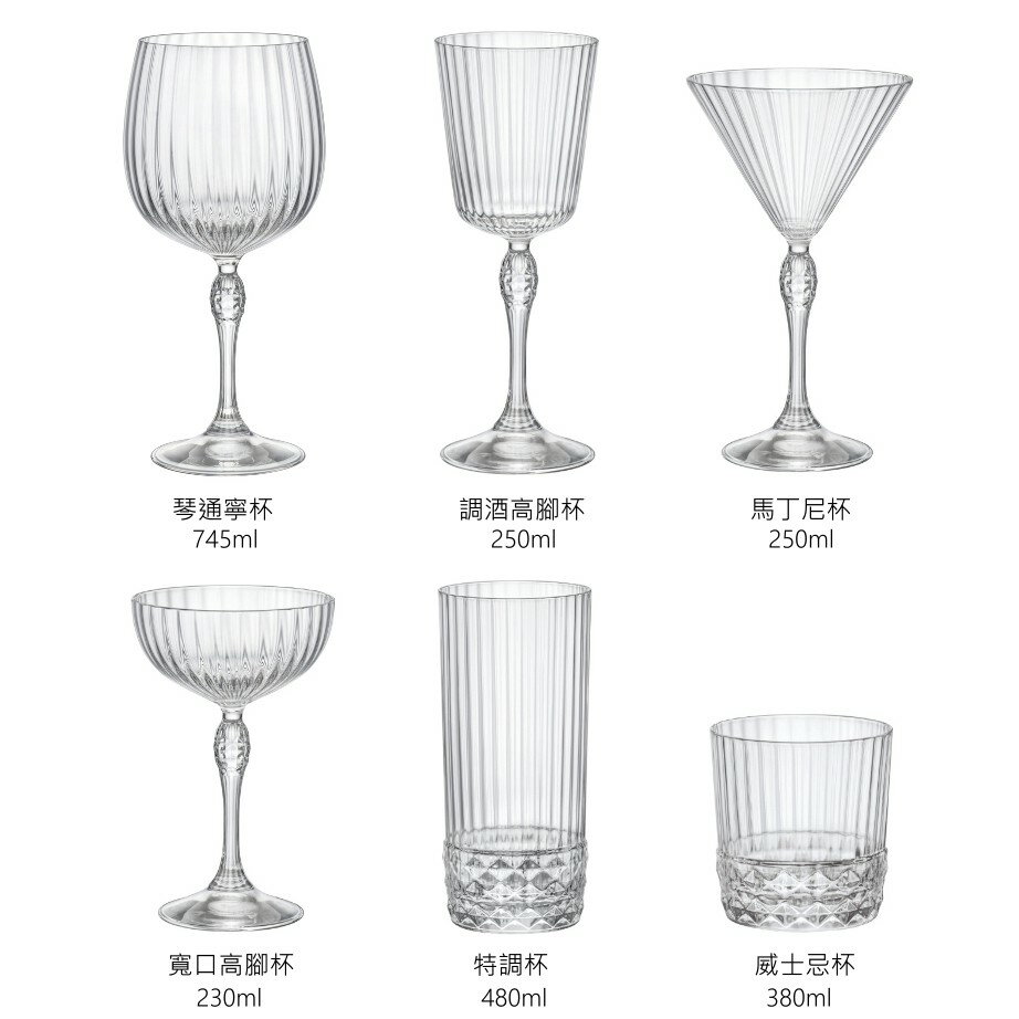 Bormioli Rocco 美式復古雕紋無鉛水晶玻璃杯 金益合玻璃器皿