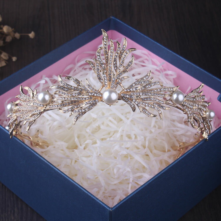 皇冠頭飾新娘飾品婚紗禮服結婚發飾晚禮服十八歲生日王冠韓式配飾