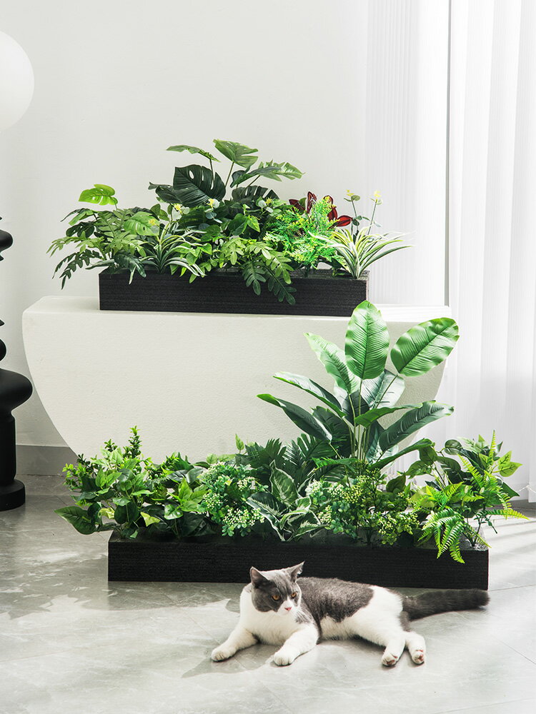 模擬綠植高階輕奢假植物造景盆栽室內仿生綠植假花仿真花擺設裝飾