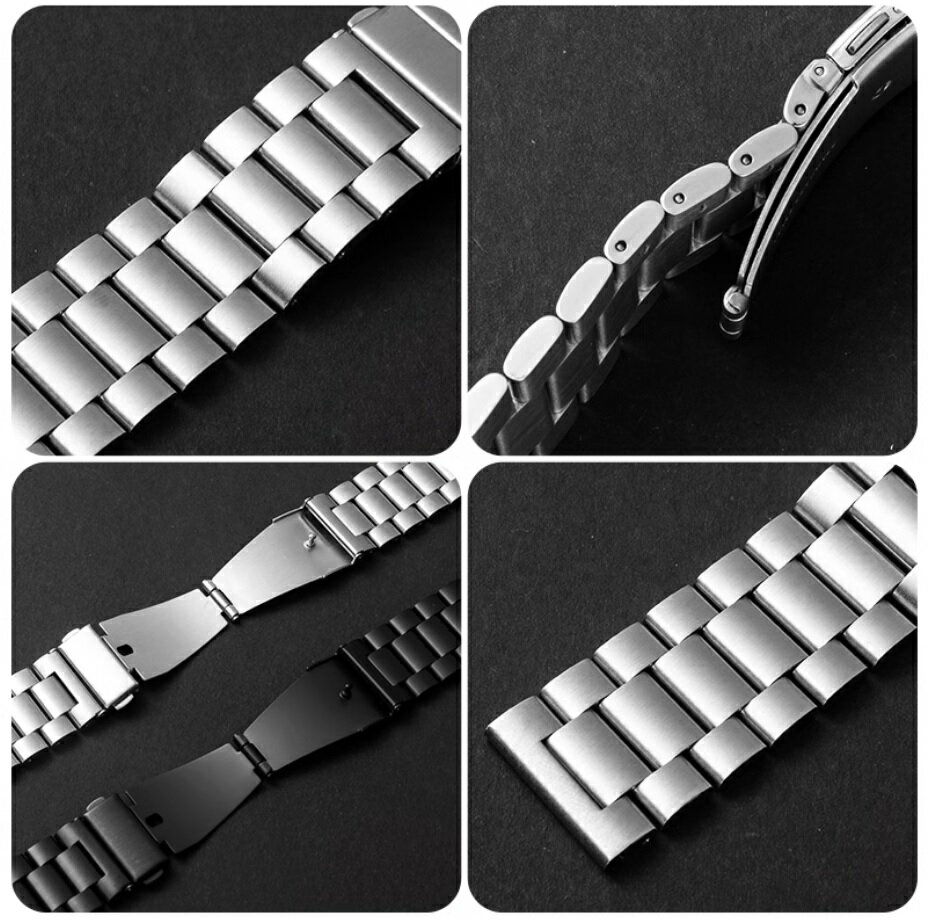 【三珠不鏽鋼】華碩 ASUS Zenwatch 2 錶帶寬度 18mm 錶帶 彈弓扣 錶環 金屬 替換 連接器 3