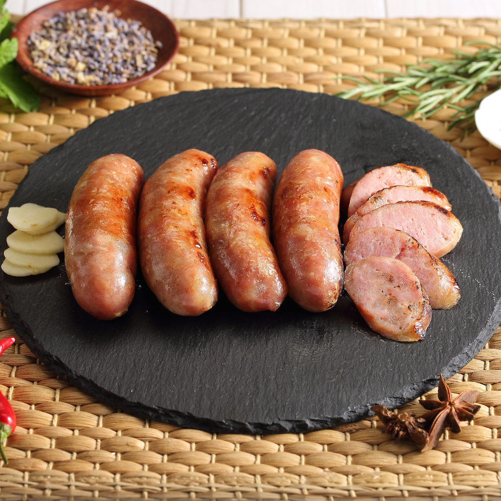 【香草豬】蒜味香腸 240g｜國宴指定選用肉品｜台灣頂級肉品