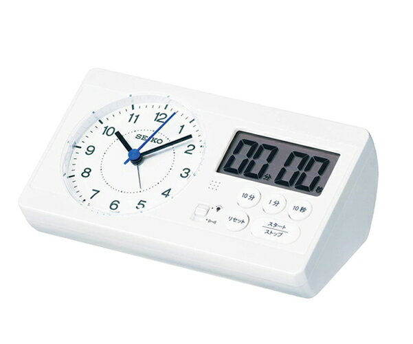 [2東京直購] Seiko Clock 精工 臺式時鐘 01:白珍珠 鬧鐘 百變計算 男款 Staddtime BC408W