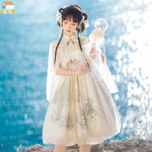神童 JSK 中國風韓版洛麗塔吊帶裙夏季套裝