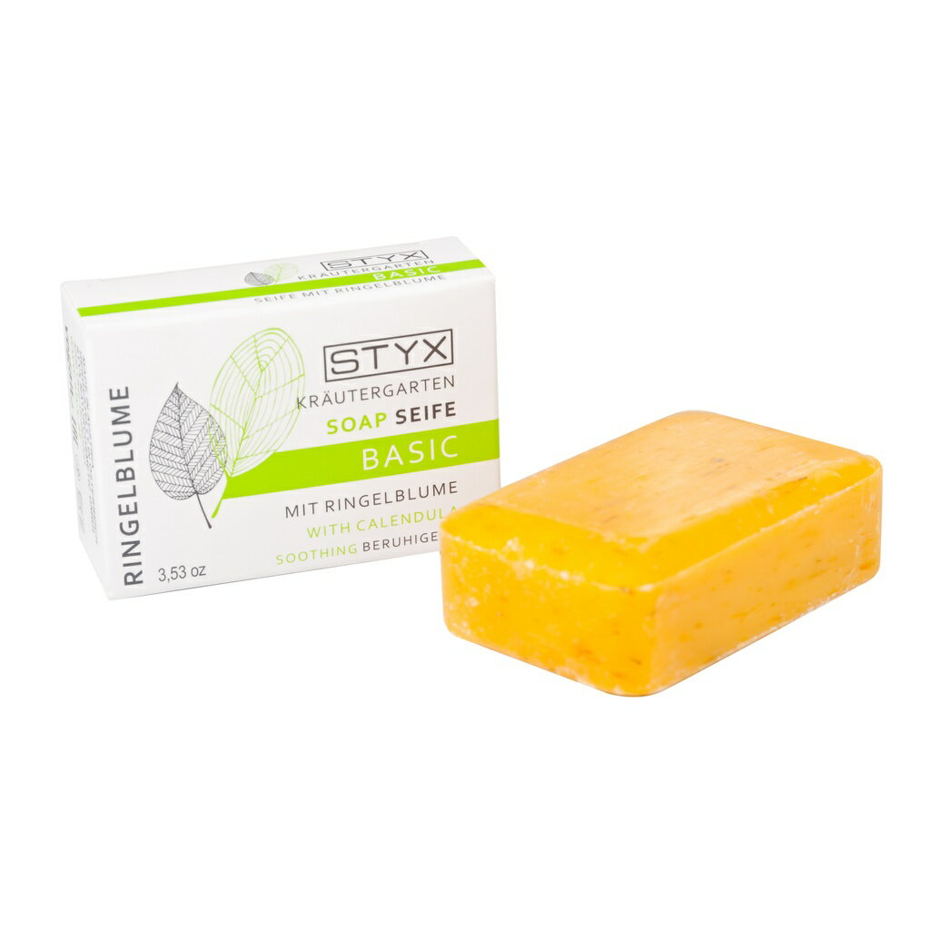 STYX 草藥園金盞花香皂130g|收斂肌膚 緊緻毛孔|舒緩 放鬆的沐浴皂推薦|高級花香|奧地利原裝進口