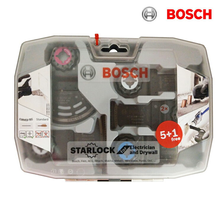 德國BOSCH 博世水電開槽5+1套裝組 6件式魔切機配件 鋸片 切磨機 流理台裝潢 2608664622