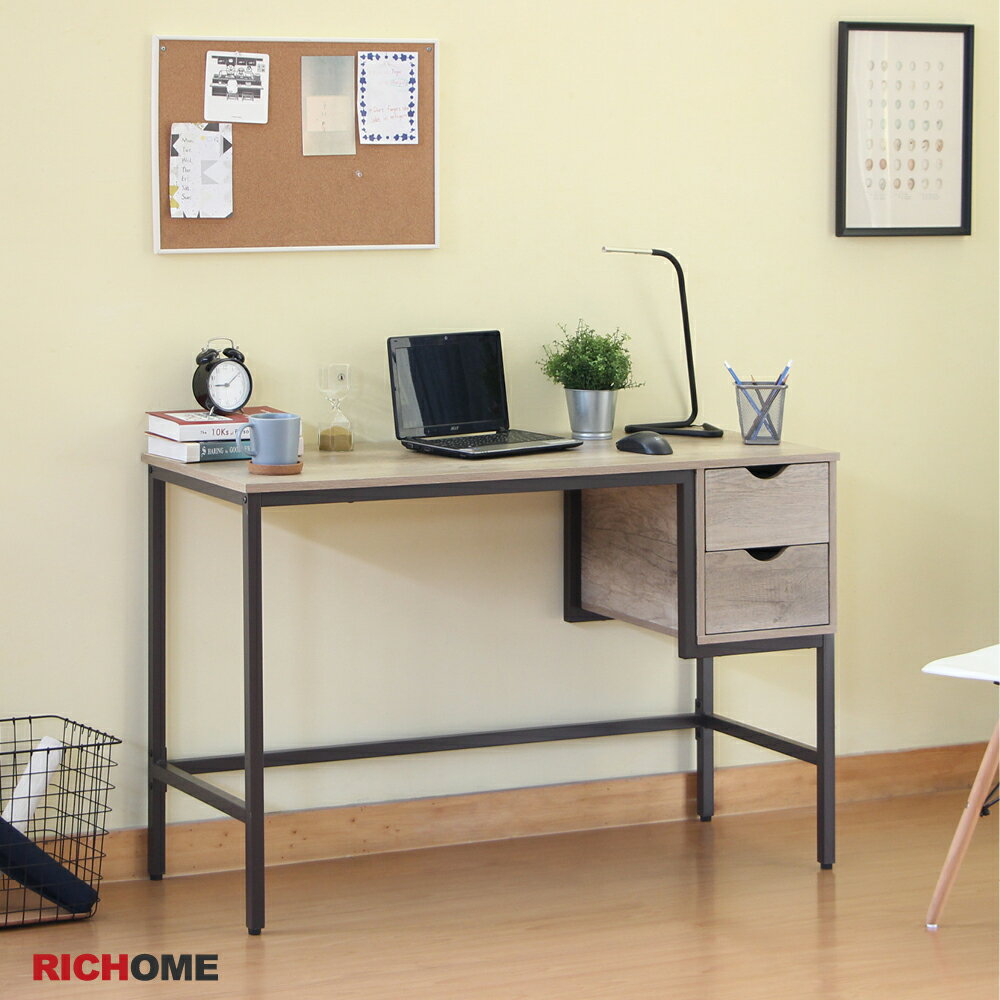 RICHOME 奈特雙抽工作桌 工作桌 電腦桌 辦公桌 DE224