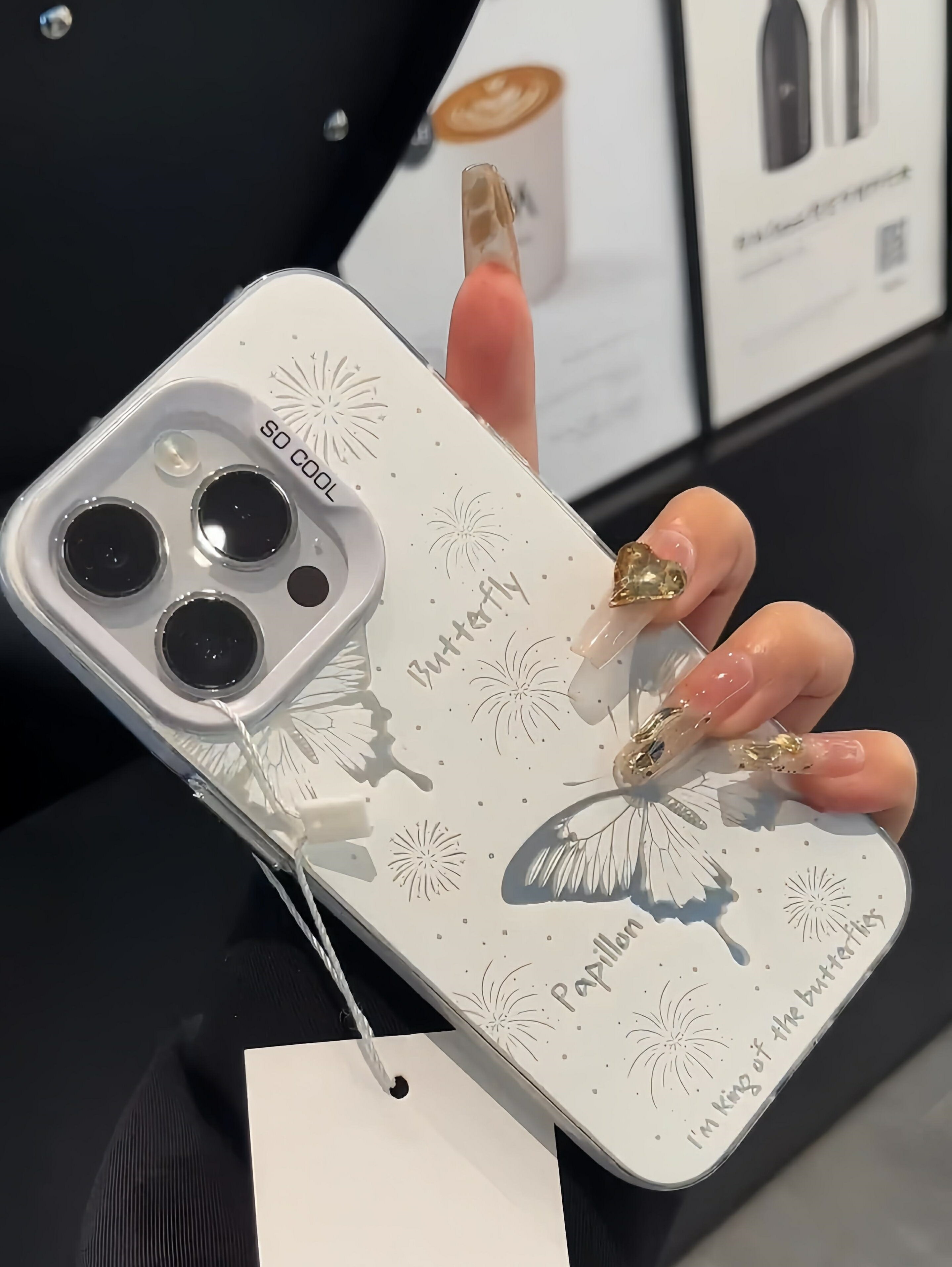 適用於蘋果16promax手機殼16pro磨砂雙層小清新蝴蝶iphone15新款12高階感14plus軟13p女12max防11大孔保護套