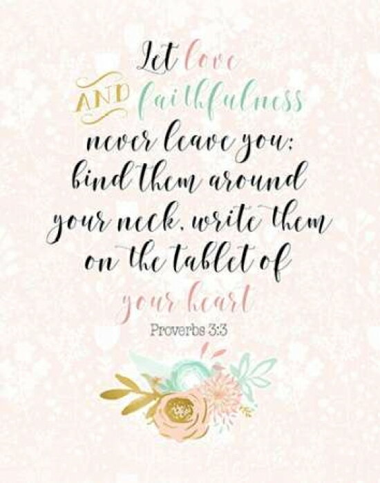 Posterazzi: Proverbs 3-3 Stretched Canvas - Tara Moss (11 x 14 ...