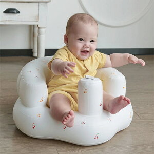 嬰兒充氣沙發兒童粉撲便攜式浴椅 PVC 多功能座椅嬰兒餵養椅嬰兒游泳池玩具