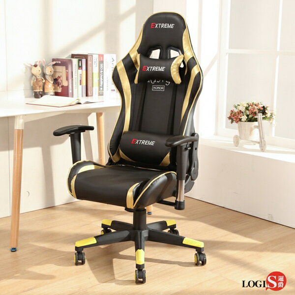 電競椅/電腦椅/主管椅/賽車椅/皮椅 ESPORTS GOLD炫聯盟皮面電競椅 【LOGIS邏爵】【DIY-1622】