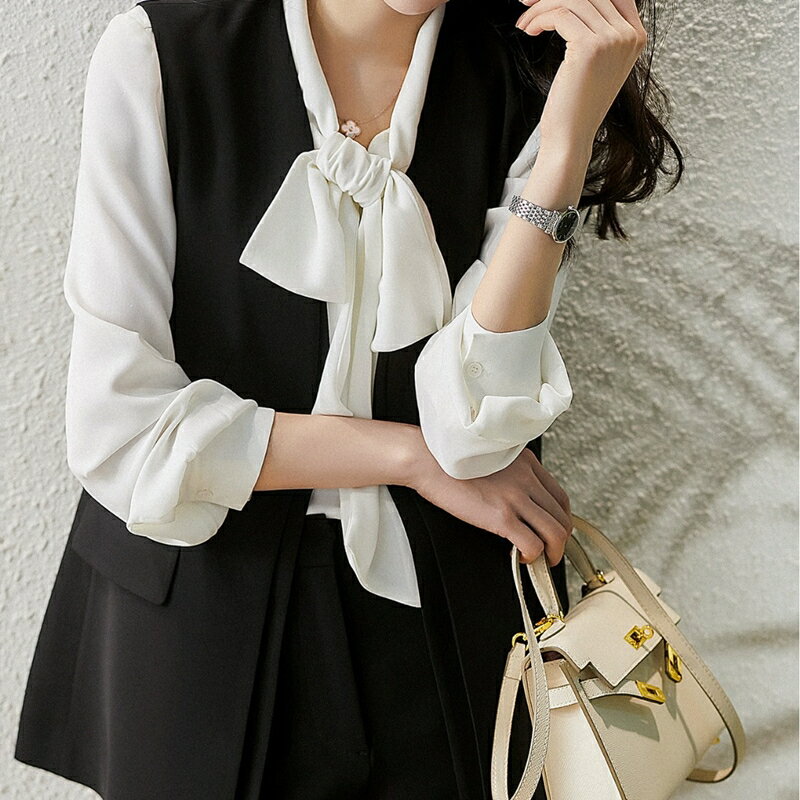 現貨+預購 西裝背心無袖西服-小眾韓版寬鬆百搭女馬甲外套74jy10【獨家進口】【米蘭精品】