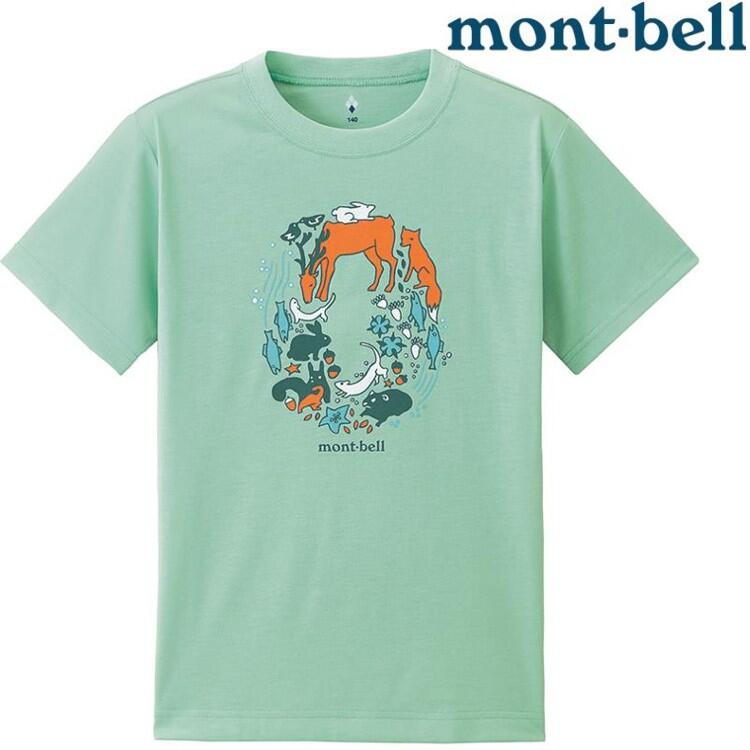 Mont-Bell Wickron 兒童排汗短T/幼童排汗衣 1114486 動物環
