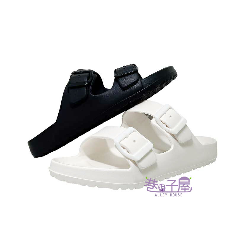 女鞋 伯肯造型 防水拖鞋 運動拖鞋 [CK123] 黑/白 MIT台灣製造【巷子屋】