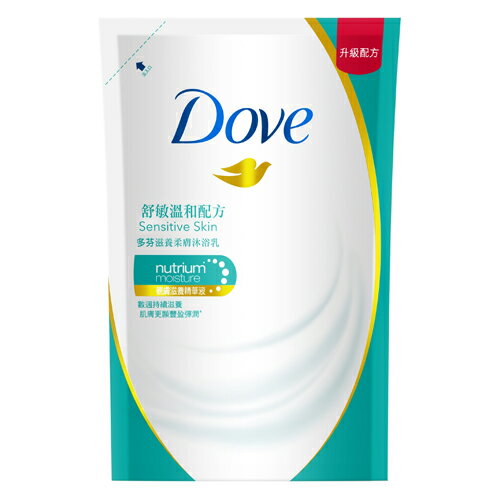 多芬Dove滋養柔膚沐浴乳-溫和低敏感配方補充包650g【愛買】