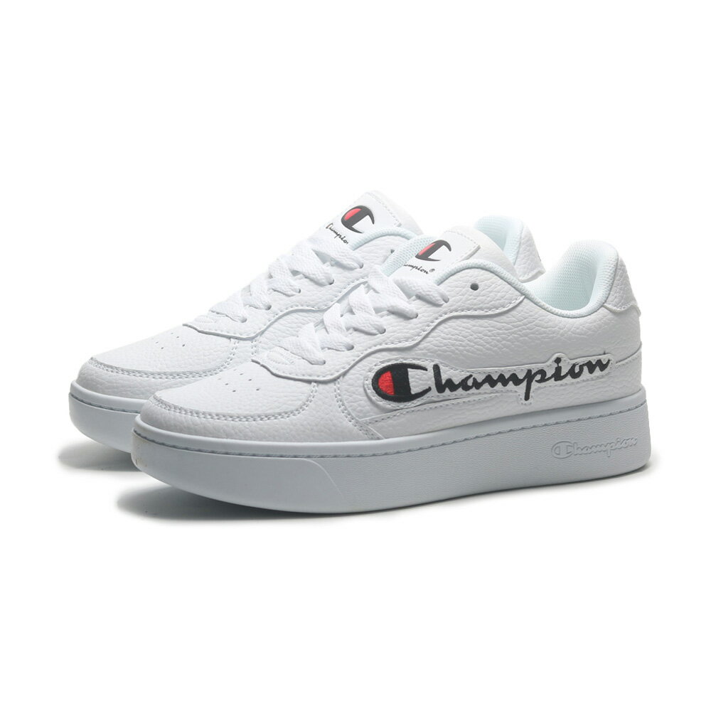 【滿千折百】CHAMPION 休閒鞋 C-YESS 2.0 白 皮革 女 WSUS308801