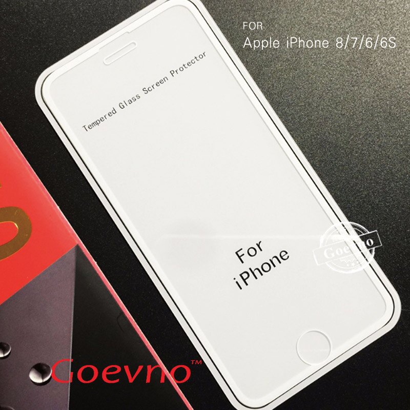 Goevno Apple iPhone 8/7/6/6S 滿版玻璃貼 鋼化玻璃貼 防爆裂【APP下單4%點數回饋】