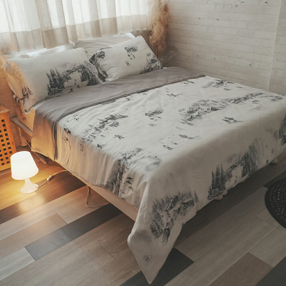 [ 雪山秘境 ] 天絲60支 床包/兩用被組 棉床本舖