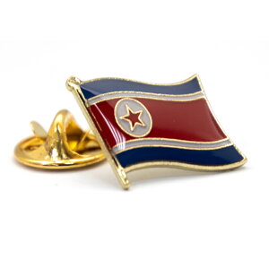 North Korea 北韓國家胸章 金屬胸章 國旗飾品 金屬徽章 辨識 紀念胸徽 西裝