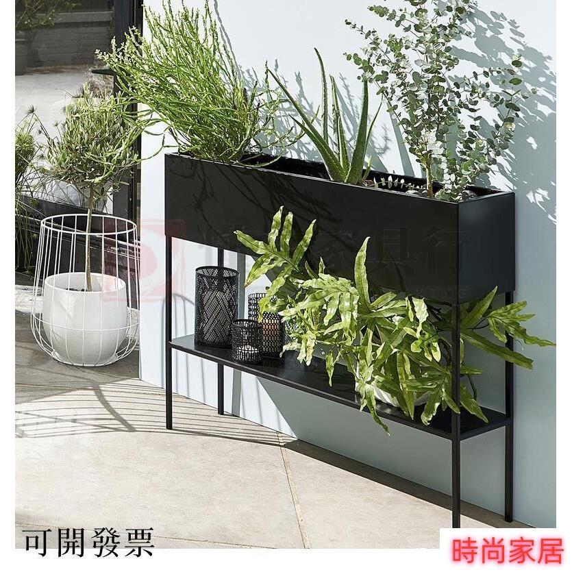 免運 北歐戶外花架隔斷置物架雙層大型植物架室外陽臺落地式庭院綠植架特惠/開立發票S1007