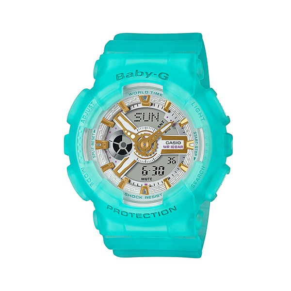 CASIO卡西歐Baby-g BA-110SC-2A唯美清涼柔和海玻璃系列43.4mm｜樂天全館特惠中★指定刷卡回饋10%