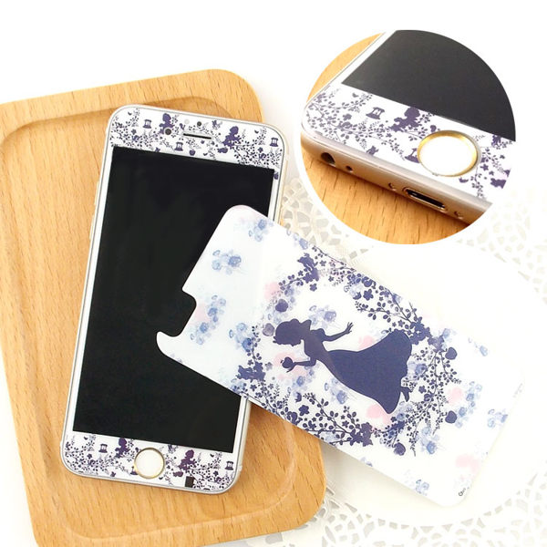 【Disney 】iPhone 6 plus 強化玻璃彩繪保護貼-公主 1