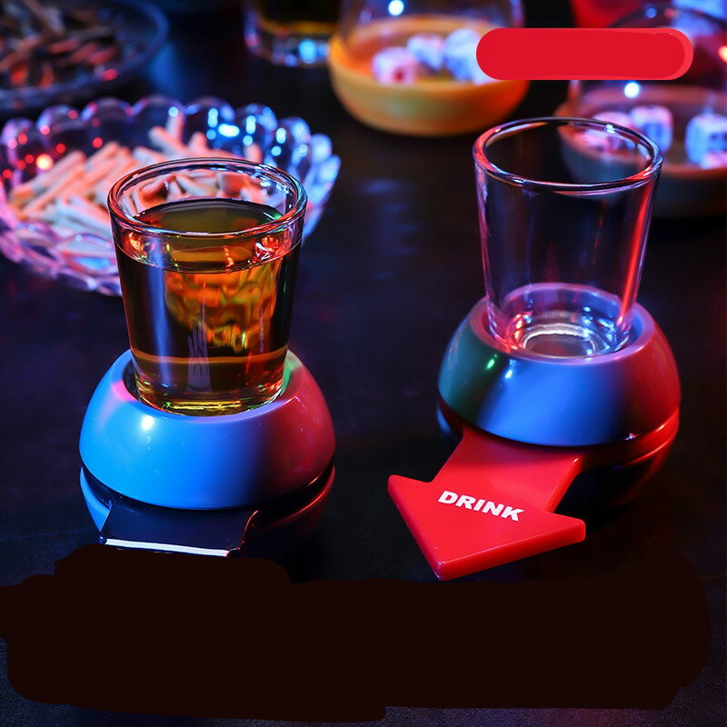 創意個性喝酒轉盤玩具俄羅斯娛樂助興游戲道具酒吧KTV酒令用品