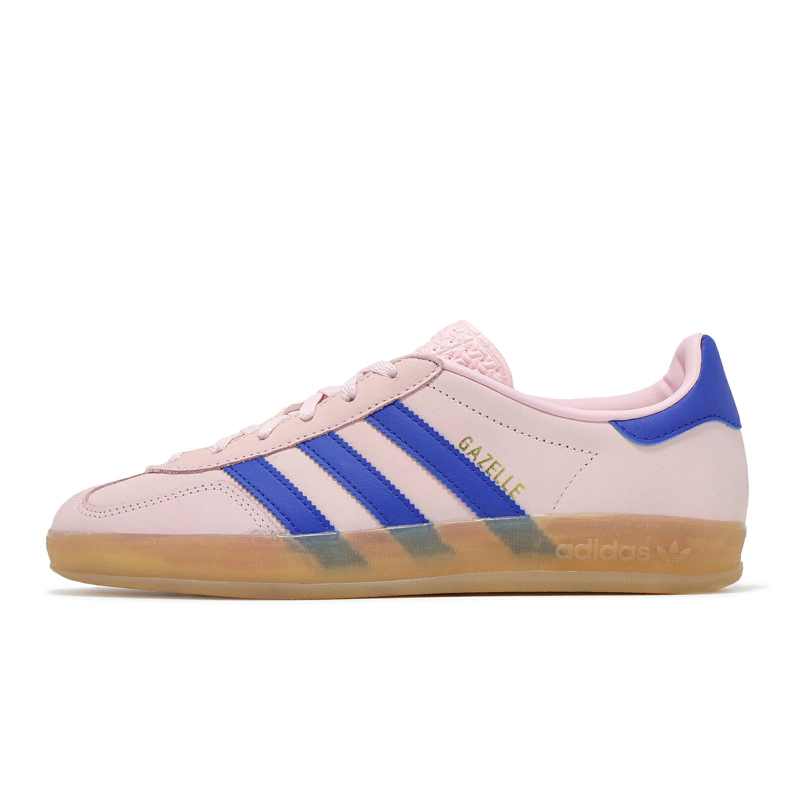 adidas 休閒鞋 Gazelle Indoor W 女鞋 粉紅 寶藍 膠底 復古 德訓鞋 愛迪達 JI1371