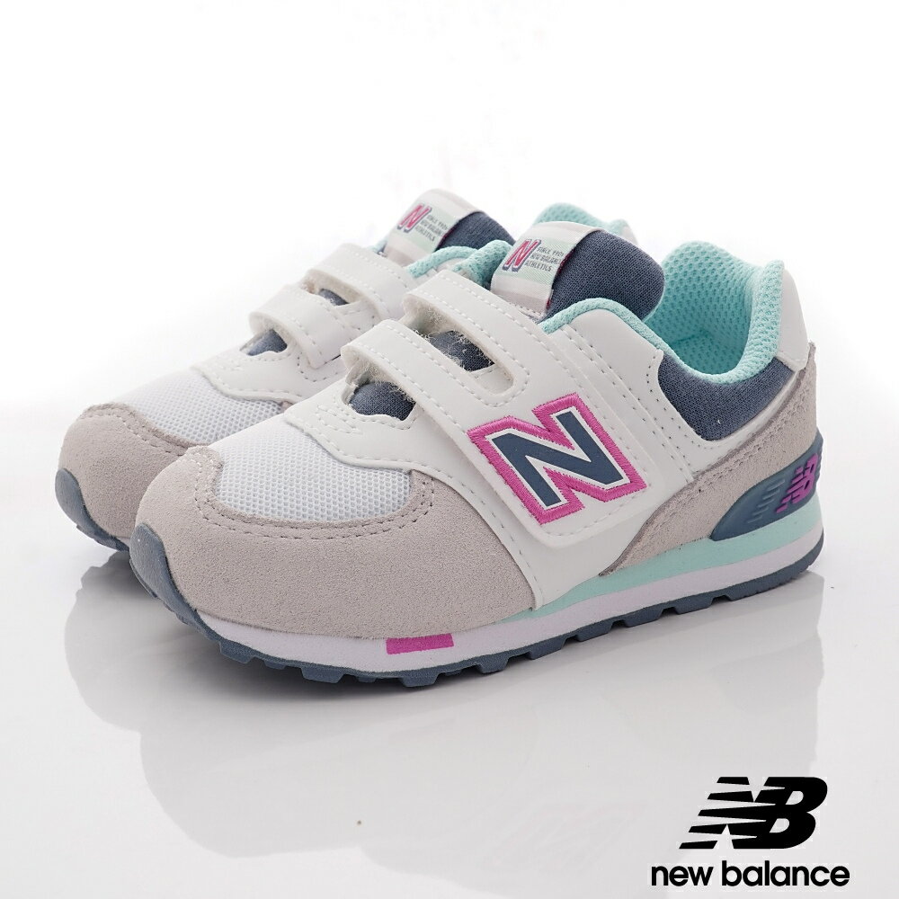 New Balance童鞋-休閒慢跑鞋系列YV574NLH霧灰.冰川藍(中小童段)