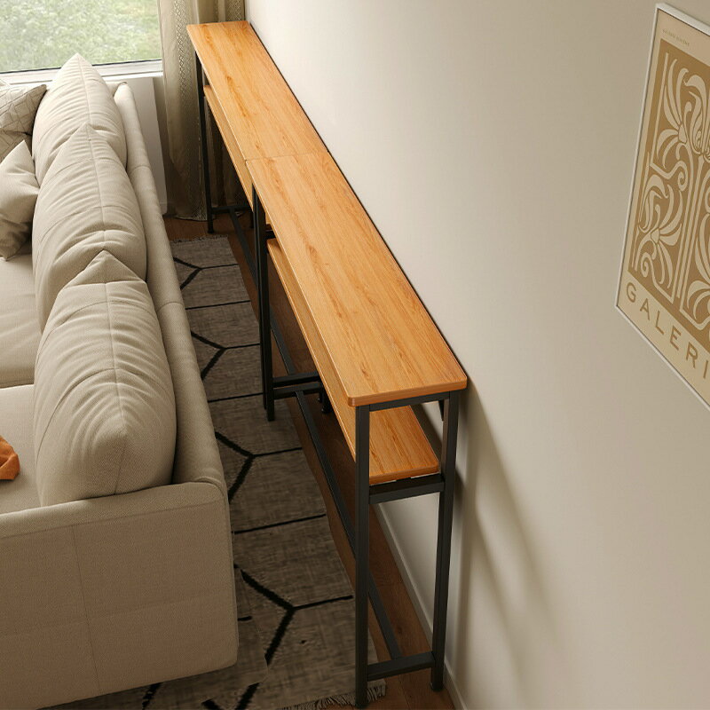APP下單享點數9% 客廳沙發后置物架靠墻長條架多層臥室邊縫柜床頭收納玄關窄架子