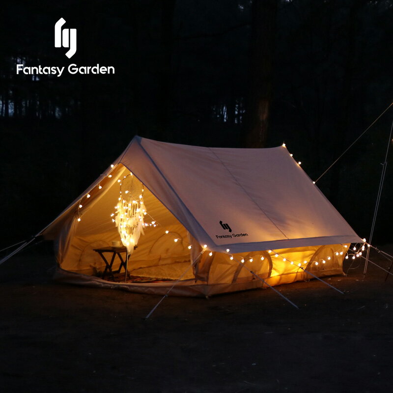 Fantasy Garden夢花園屋形帳篷戶外輕奢棉布加厚家庭露營屋檐帳篷