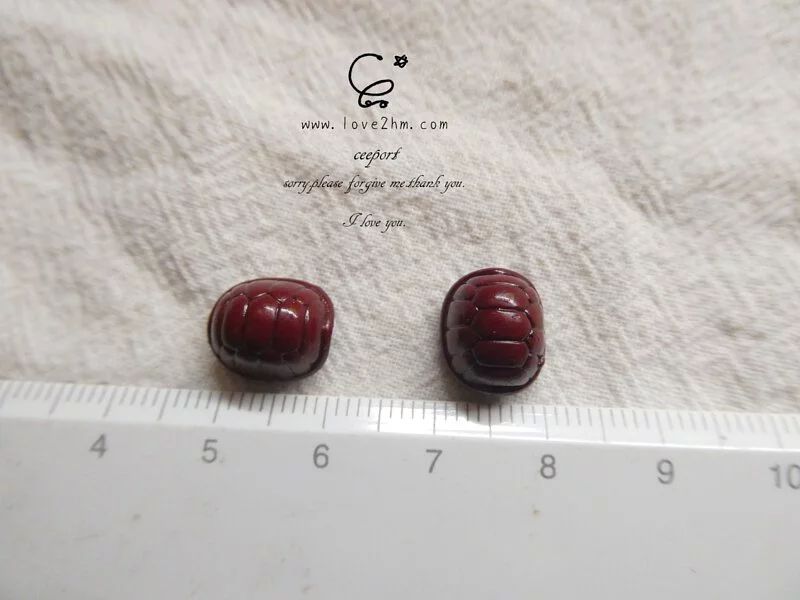 97.25%紫金砂 龜背珠 硃砂 水晶飾品 晶晶工坊-love2hm 0