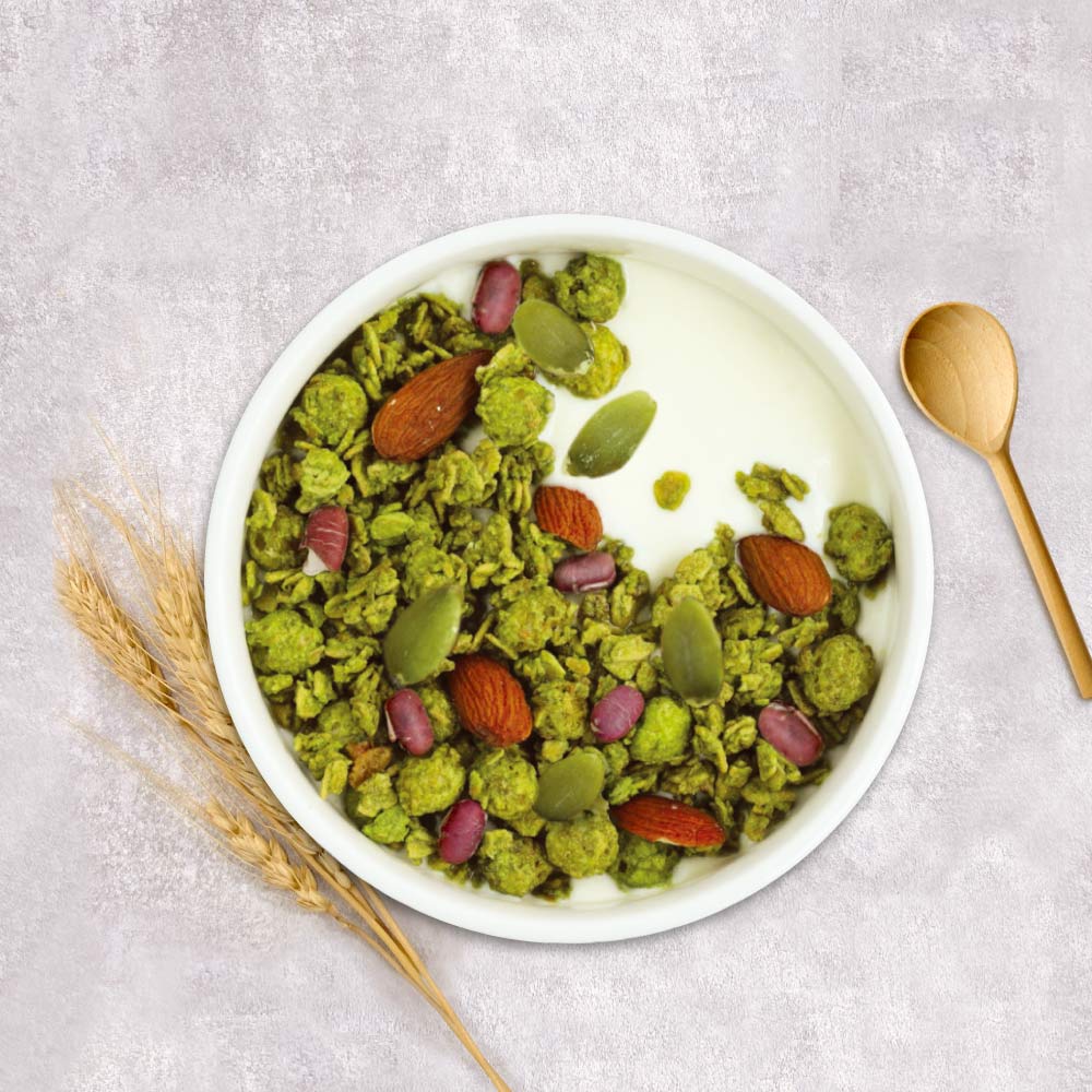 【馬玉山】抹茶風味紅豆穀脆(8入) 冷泡/沖泡/穀脆/高鈣/高纖/含鐵/奶素食/台灣製造 2