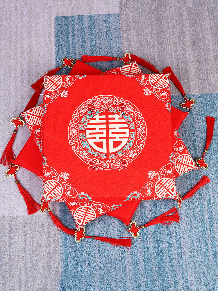 福墊結婚坐福跪墊婚禮新郎新娘敬茶磕頭墊子婚慶新人改口拜堂儀式