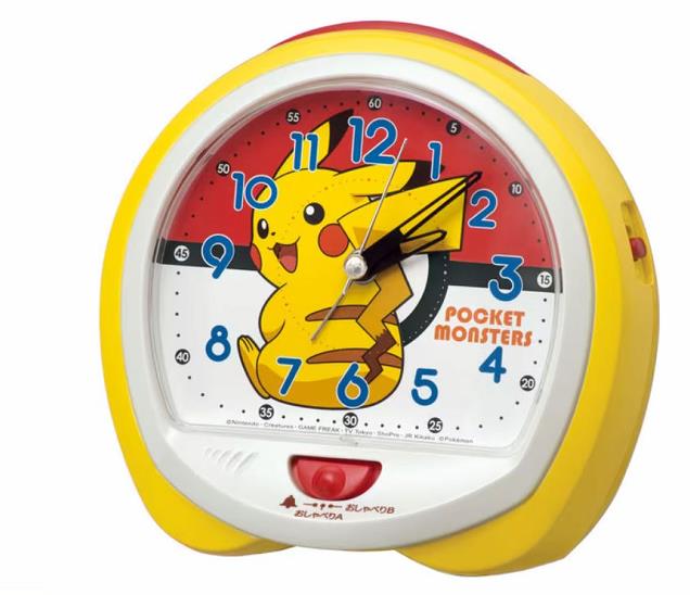 [3東京直購] SEIKO CQ423Y 皮卡丘 精靈寶可夢 神奇寶貝 時鐘 鬧鐘 電池式 Time Creation alarm clock