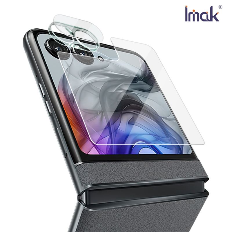 Imak Moto razr 50 鏡頭玻璃貼(含玻璃外螢幕貼) 奈米吸附 鏡頭貼 鏡頭保護貼 鏡頭膜【愛瘋潮】