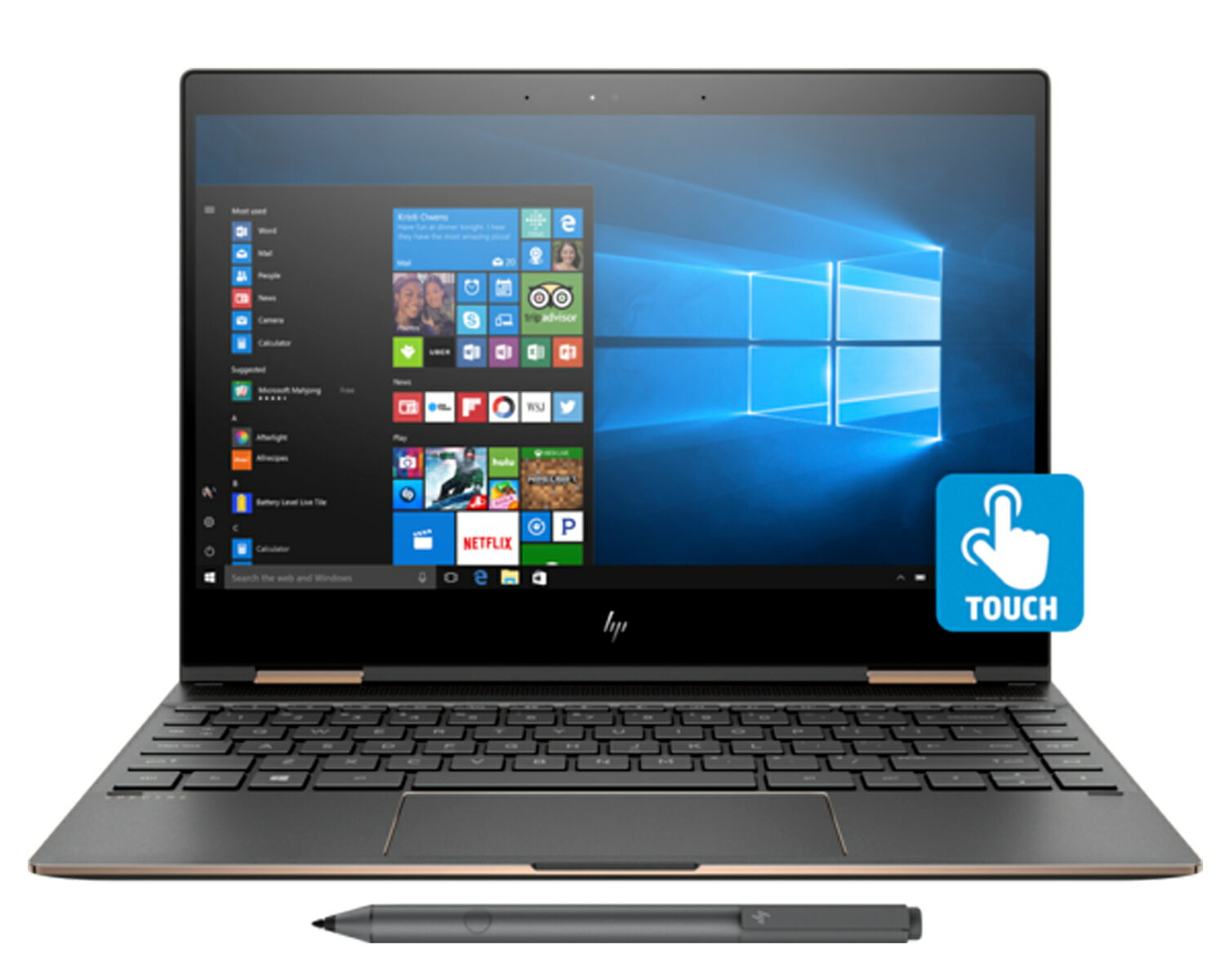 hp spectre x360 convertible laptop 13t aw200 touch
