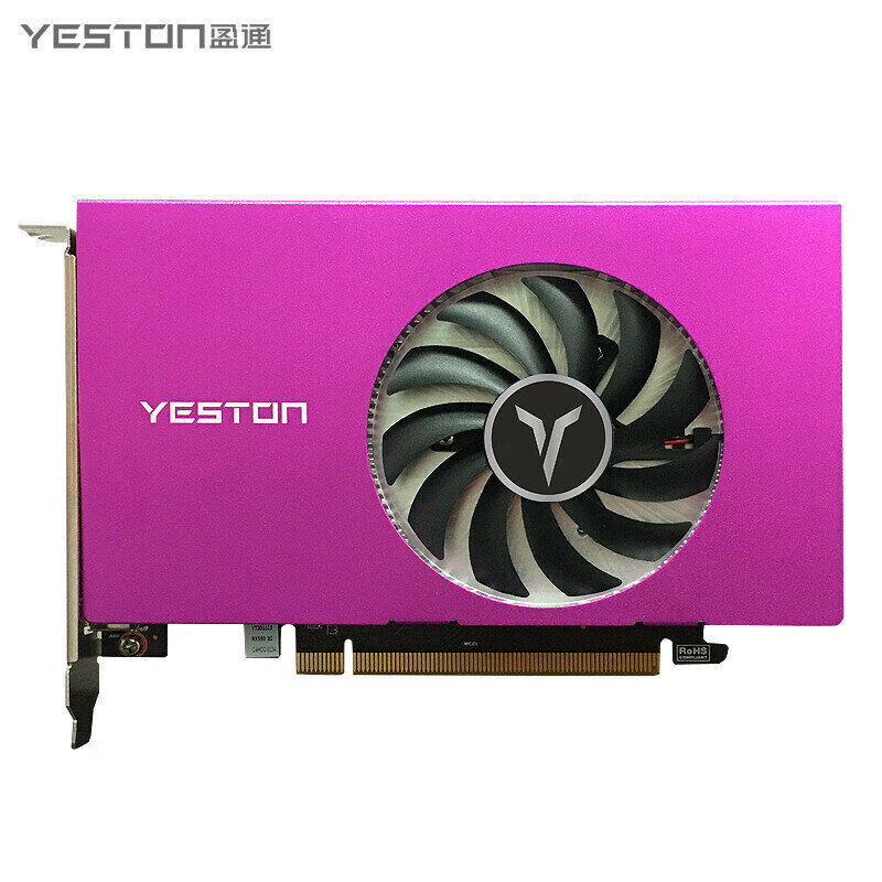 盈通（yeston） 臺式機電腦主機遊戲獨立顯示卡RX550多屏卡 RX550 4【宜家良品百貨】