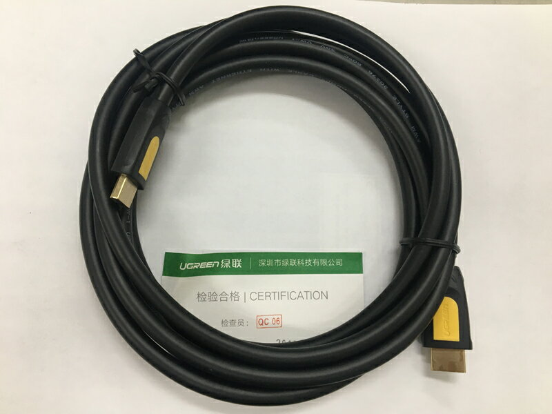 [美國直購Ugreen] hdmi線2.0高畫質連接線 4k數據線 電腦電視機頂盒hdml 3M RA10