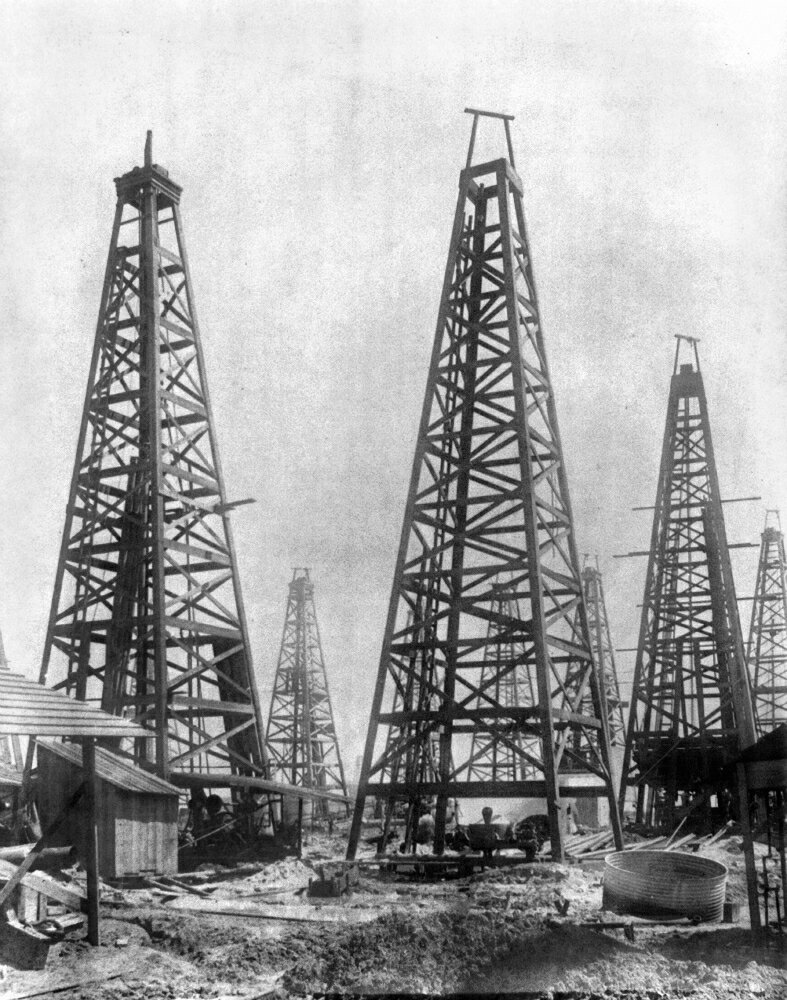 Posterazzi: Texas Oil Derricks C1901 Noil Derricks Near Port Arthur ...